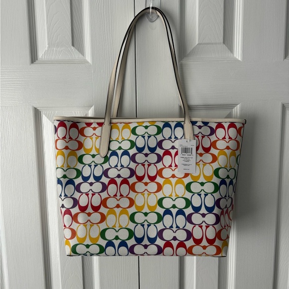 Rainbow Coach Tote Authentic - Picture 6 of 8